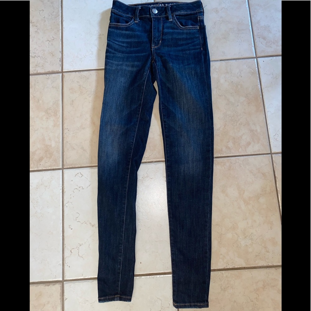 American Eagle super super stretch high rise jeans